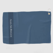 Serviette De Golf Trend Color Serious Blue Golf Serviette (Horizontal)
