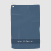 Serviette De Golf Trend Color Serious Blue Golf Serviette (Devant)