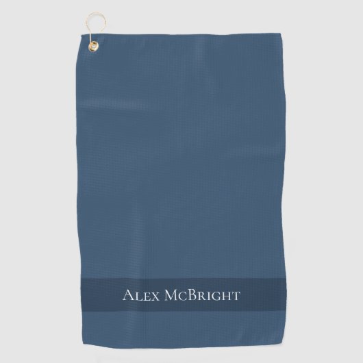 Serviette De Golf Trend Color Serious Blue Golf Serviette (Devant)