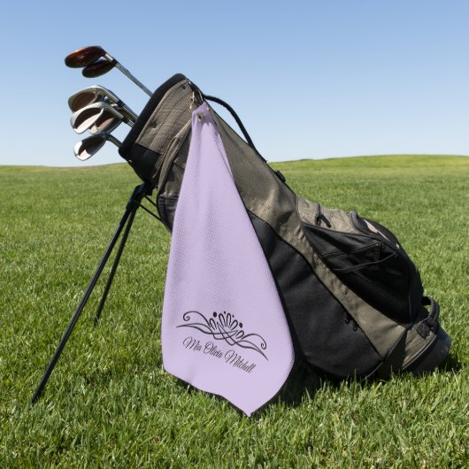 Serviette De Golf Trend Color Soft Violet Golf Serviette (Vert)