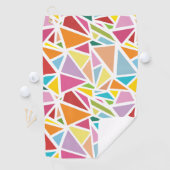 Serviette De Golf Triangles colorés motif 2 (En situation)