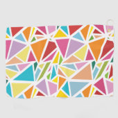 Serviette De Golf Triangles colorés motif 2 (Horizontal)