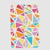 Serviette De Golf Triangles colorés motif 2 (Devant)