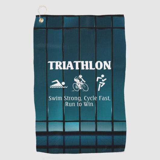 Serviette De Golf Triathlon SUPÉRIEUR (Devant)