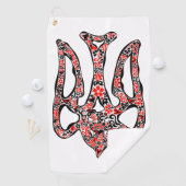 Serviette De Golf Trident de l'emblème national ukrainien tryzub sty (En situation)