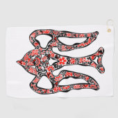 Serviette De Golf Trident de l'emblème national ukrainien tryzub sty (Horizontal)