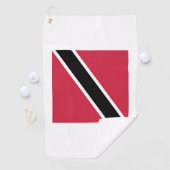 Serviette De Golf Trinidad and Tobago Flag Emblem (En situation)