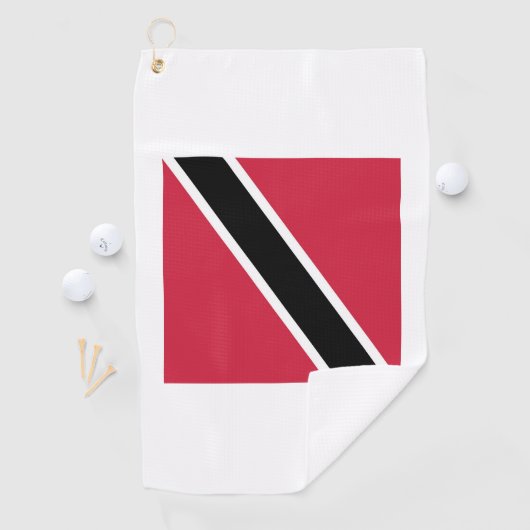 Serviette De Golf Trinidad and Tobago Flag Emblem (En situation)
