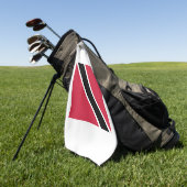 Serviette De Golf Trinidad and Tobago Flag Emblem (Vert)