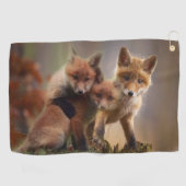 Serviette De Golf Triplets Foxy (Horizontal)