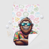 Serviette De Golf Tropical/beach yeti/bigfoot (En situation)