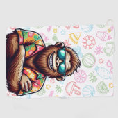 Serviette De Golf Tropical/beach yeti/bigfoot (Horizontal)