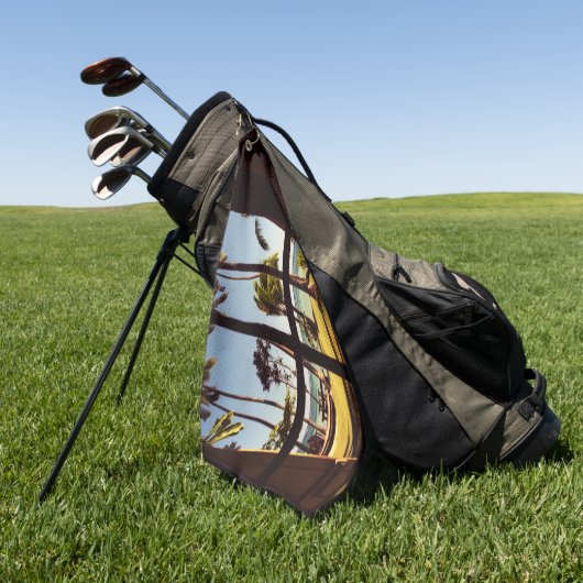 Serviette De Golf Tropical Fiji Beach Scene gtcna (Vert)