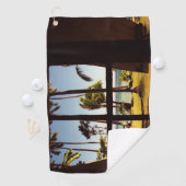 Serviette De Golf Tropical Fiji Beach Scene gtcnm (En situation)