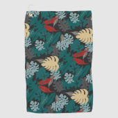 Serviette De Golf Tropical foncé (Devant)