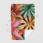 Serviette De Golf tropical/hawaïen/floral/fleur (En situation)