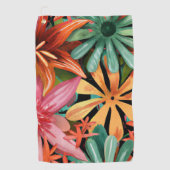 Serviette De Golf tropical/hawaïen/floral/fleur (Devant)