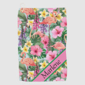 Serviette De Golf Tropical personnalisé (Devant)