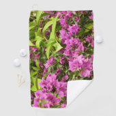 Serviette De Golf Tropical Purple Bougainvillea Floral (En situation)