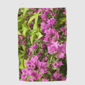 Serviette De Golf Tropical Purple Bougainvillea Floral (Devant)