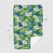 Serviette de golf tropicale florale (En situation)