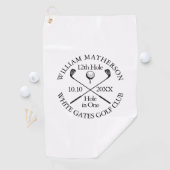 Serviette De Golf Trou classique moderne personnalisé en un seul (En situation)