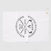 Serviette De Golf Trou classique moderne personnalisé en un seul (Horizontal)