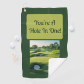 Serviette De Golf Trou en un coup (En situation)