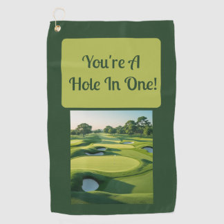 Serviette De Golf Trou en un coup