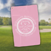 Serviette De Golf Trou en un rose élégant classique