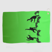 Serviette De Golf Troupe de singes (Horizontal)