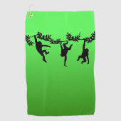 Serviette De Golf Troupe de singes (Devant)