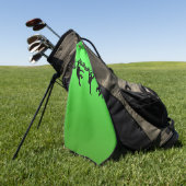 Serviette De Golf Troupe de singes (Vert)