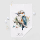 Serviette De Golf True Blue Kookaburra, personnalisé (En situation)