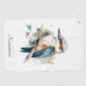 Serviette De Golf True Blue Kookaburra, personnalisé (Horizontal)