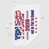 Serviette De Golf Trump 2020 Le meilleur est encore à venir (En situation)
