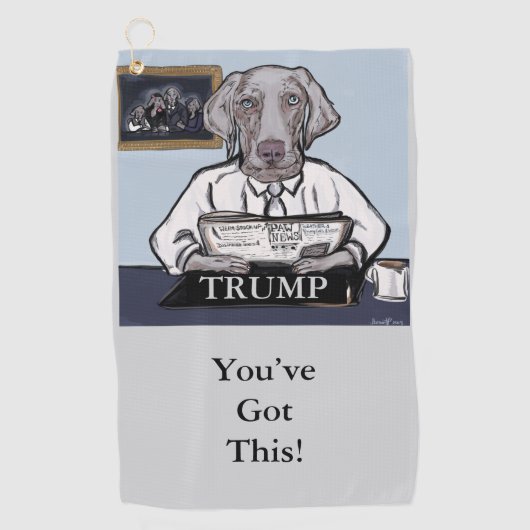 SERVIETTE DE GOLF TRUMP 2024 (Devant)