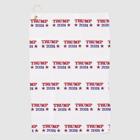 Serviette De Golf Trump 2024 étoiles (Devant)