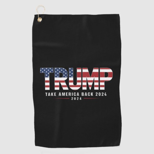 Serviette De Golf Trump 2024 Redonner l'Amérique aux cadeaux américa (Devant)