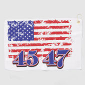 Serviette De Golf Trump 45 et 47 (Horizontal)