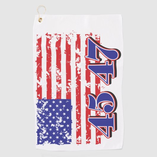 Serviette De Golf Trump 45 et 47 (Devant)