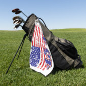 Serviette De Golf Trump 45 et 47 (Vert)