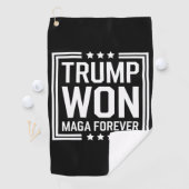 Serviette De Golf Trump a gagné la 47e élection présidentielle améri (En situation)