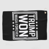 Serviette De Golf Trump a gagné la 47e élection présidentielle améri (Horizontal)