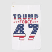 Serviette De Golf Trump Force 47 (Devant)
