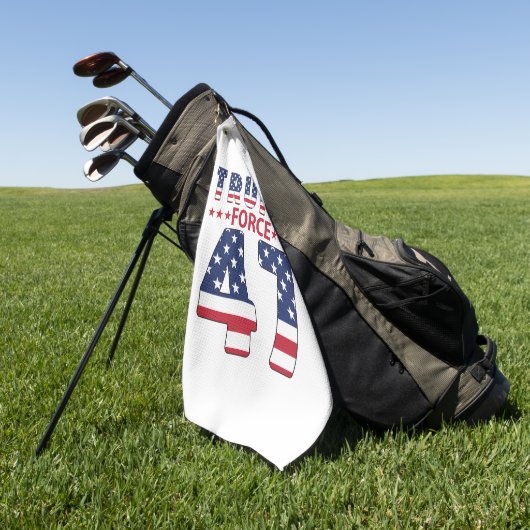 Serviette De Golf Trump Force 47 (Vert)
