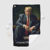 Serviette De Golf Trump Golf (En situation)