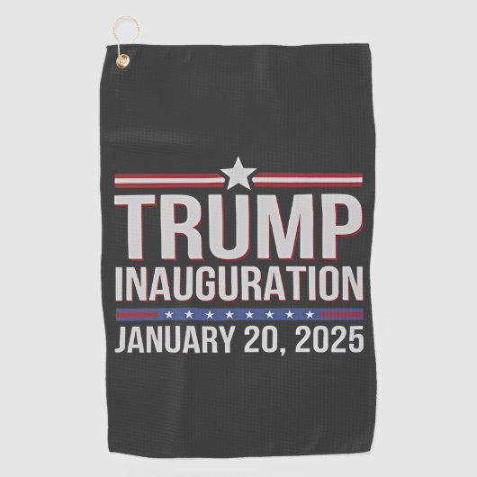 Serviette De Golf Trump inauguration Day January 2025 President (Devant)