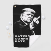 Serviette De Golf Trump Middle Finger 2026 Meme Funny (En situation)