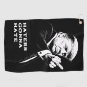 Serviette De Golf Trump Middle Finger 2026 Meme Funny (Horizontal)